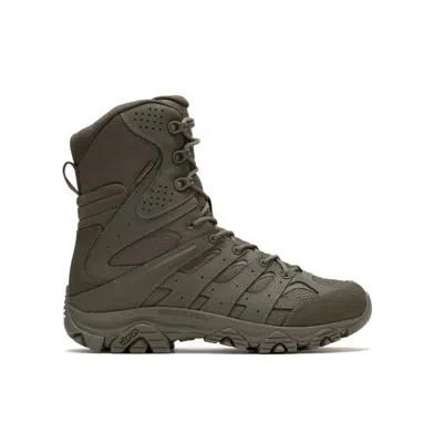 Merrell Men's Moab 3 8" Tactical Zip Waterproof Boot In Green