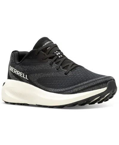 Merrell Men's Morphlite Lace-up Running Sneakers In Black,white