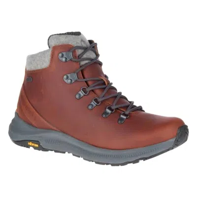 Merrell Men's Ontario Thermo Mid Boot In Barley In Grey