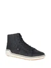 Merrell Men's Primer Mid Leather Sneaker Shoes In Black In Black
