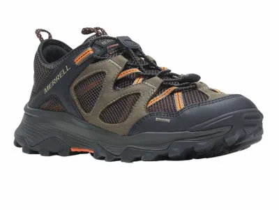 Merrell Men's Speed Strike Leather Sieve Water Shoes In Olive In Green