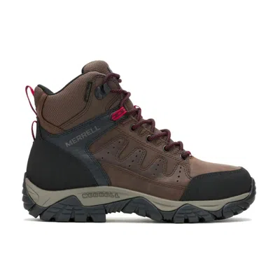 Merrell Men's Windoc 6" Steel Toe Waterproof Work Boot Wide Width In Brown