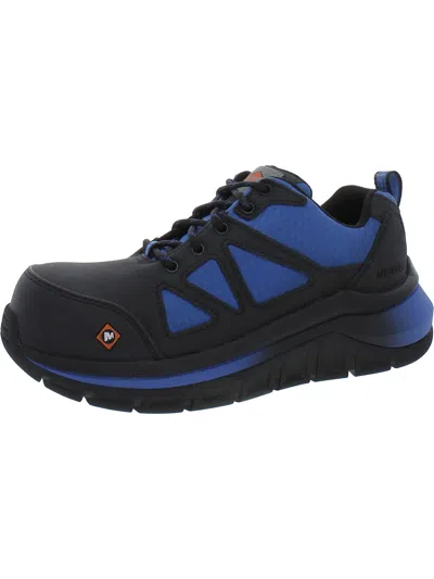 Merrell Mens Leather Work & Safety Shoes In Blue