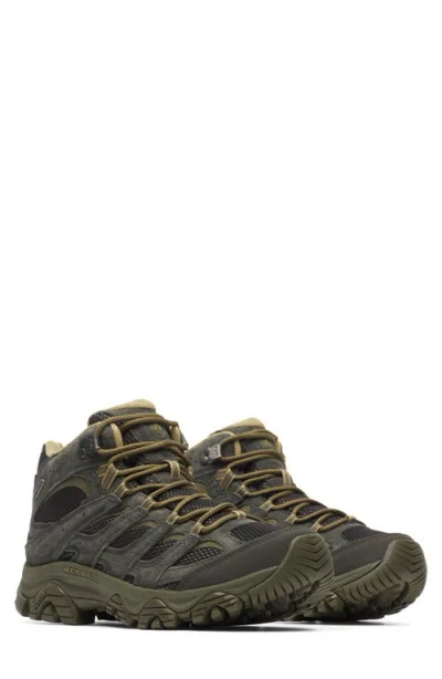 Merrell Moab 3 Mid Waterproof Hiking Shoe In Black