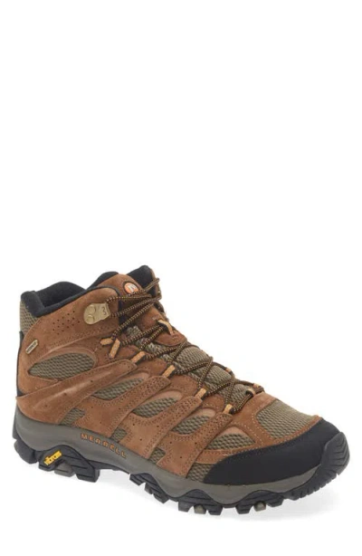 Merrell Moab 3 Mid Waterproof Hiking Shoe In Earth