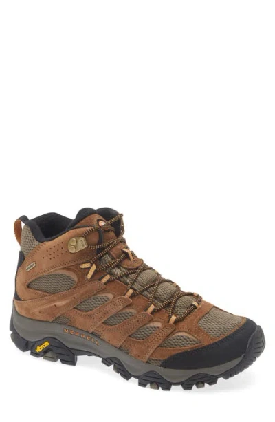 Merrell Moab 3 Mid Waterproof Hiking Shoe In Earth