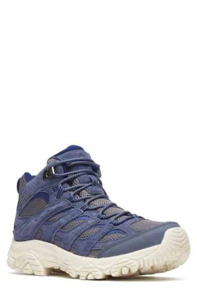 Merrell Moab 3 Mid Waterproof Hiking Shoe In Gray