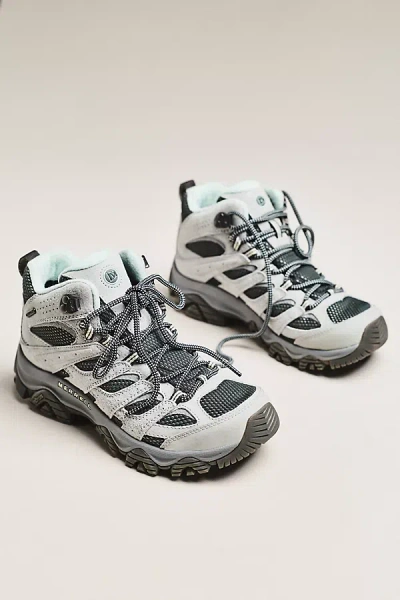 Merrell Moab 3 Mid Waterproof Hiking Sneakers In Gray