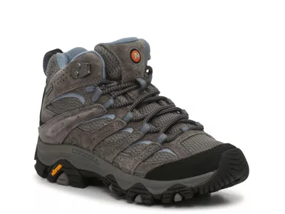 Merrell Moab 3 Mid Wp Hiking Boot In Gray