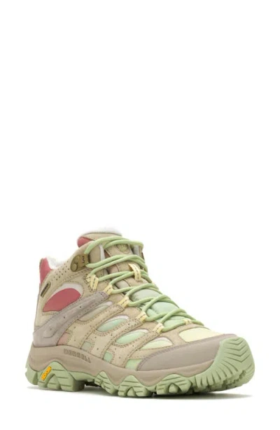 Merrell Moab 3 Vista Mid Waterproof Hiking Shoe In Khaki/multi