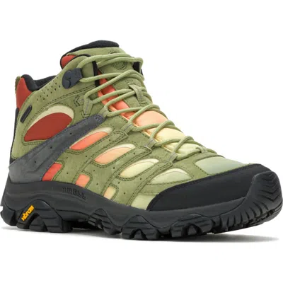 Merrell Moab 3 Vista Waterproof Mid Hiking Shoe In Mosstone