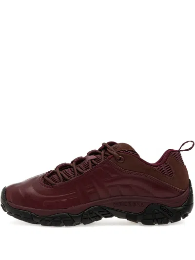 Merrell Moab Leather Sneakers In Burgundy