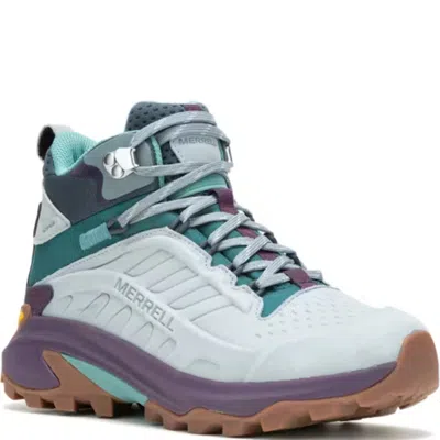 Merrell Moab Speed 2 J038222 Women's Blue Leather Waterproof Hiking Boots Mew872