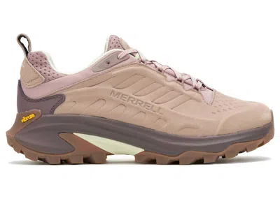Pre-owned Merrell Moab Speed 2 Leather Waterproof (women's) Sneakers In Adobe Rose