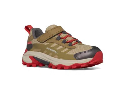 Merrell Moab Speed 2 Low A/c Waterproof (little Kid/big Kid) Kid's Shoes Coyote: 13 Little Kid M In Brown