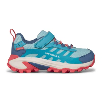 Merrell Moab Speed 2 Low A/c Waterproof Sneaker - Big Kid In Blue