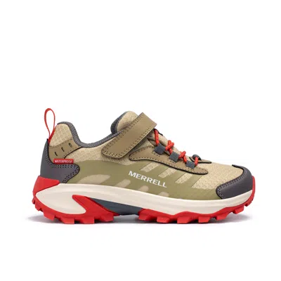 Merrell Moab Speed 2 Low A/c Waterproof Sneaker - Big Kid In Green