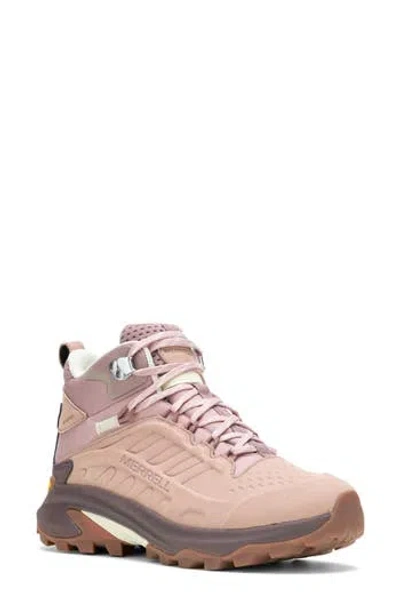 Merrell Moab Speed 2 Low Top Hiking Shoe In Adobe Rose