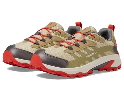 Merrell Moab Speed 2 Low Waterproof (little Kid/big Kid) Kid's Shoes Coyote : 12 Little Kid M, Synthetic In Brown