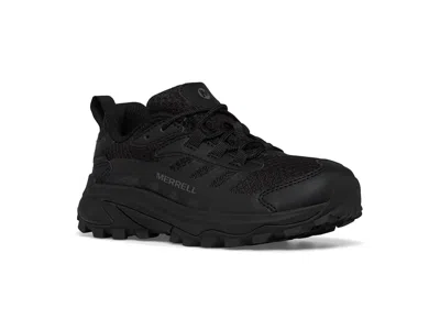 Merrell Moab Speed 2 Low Waterproof (little Kid/big Kid) Kid's Shoes Triple Black : 4 Big Kid M, Synthetic