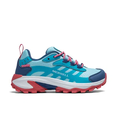 Merrell Moab Speed 2 Low Waterproof Sneaker - Big Kid In Blue