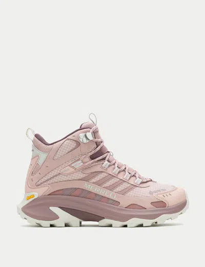 Merrell Moab Speed 2 Mid Gore-tex In Pink