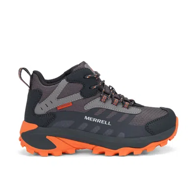 Merrell Moab Speed 2 Mid Sneaker - Big Kid Gunsmoke Orange In Multi