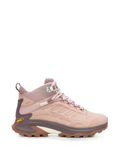 Merrell Moab Speed 2 Mid Waterproof Sneakers In Pink