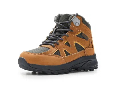 Merrell Moab Speed 2 Peak Waterproof (little Kid/big Kid) Kid's Shoes Tan/olive : 7 Big Kid M, Synthetic In Brown