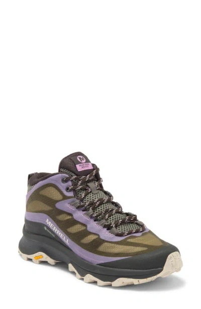 Merrell Moab Speed Gore-tex® Mid Hiking Shoe In Lichen