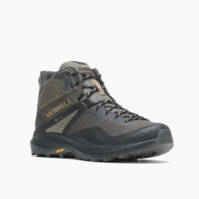 Merrell Mqm 3 Mid Gore-tex J135577 Men's Olive Black Waterproof Hiking Boots In Green