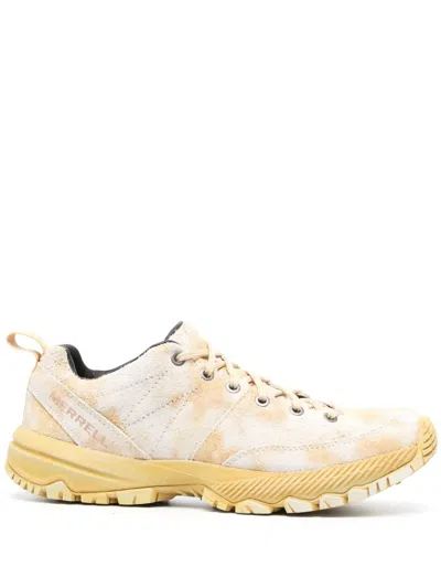 Merrell Mqm Ace Suede Sneakers In Gold