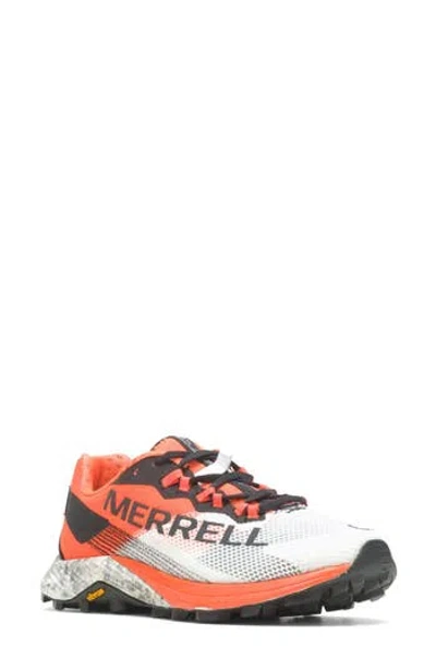Merrell Mtl Long Sky 2 Trail Running Shoe In White/orange