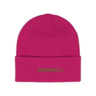 Merrell Powell Core Logo Beanie In Pink