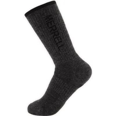 Merrell Premium Wool Trail Crew Sock In Gray