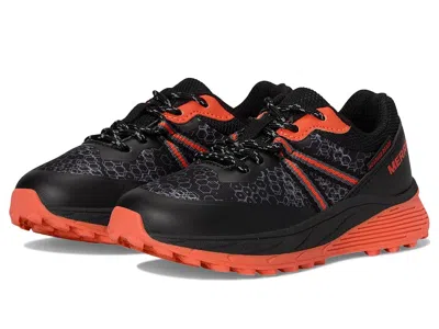 Merrell S Nova (little Kid/big Kid) Kid's Shoes Black/orange : 2.5 Little Kid M, Synthetic/textile In Multi