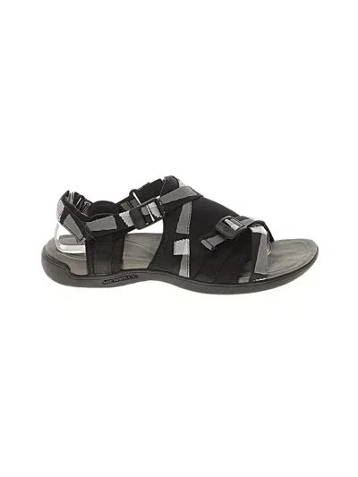 Pre-owned Merrell Sandals In Black