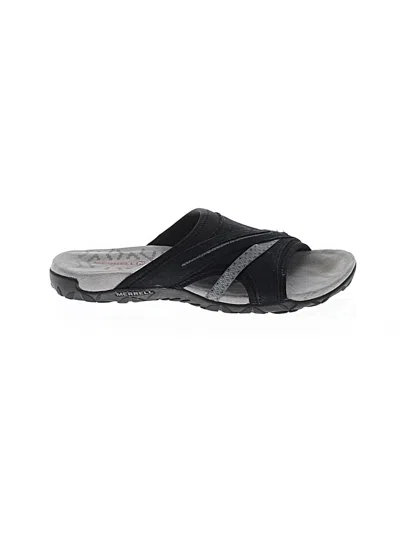Pre-owned Merrell Sandals In Black