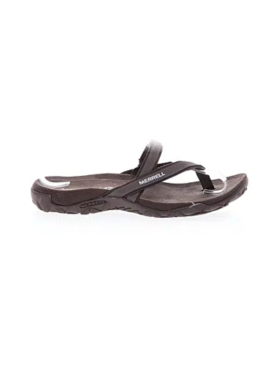 Pre-owned Merrell Sandals In Brown