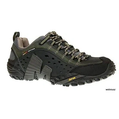 Pre-owned Merrell Shoes Trekking Men  Intercept J73703 Black