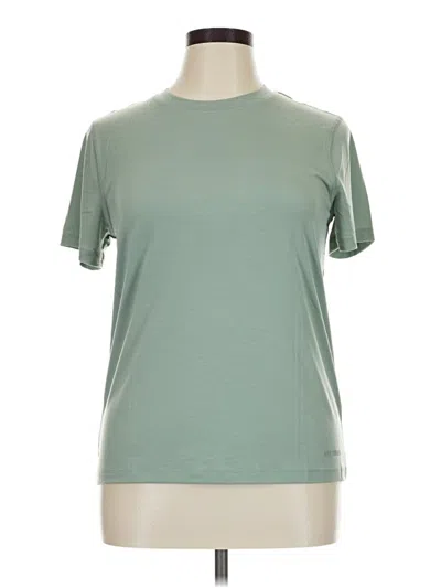 Pre-owned Merrell Short Sleeve Top Green Crew Neck Tops