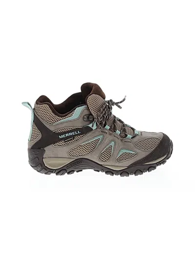 Pre-owned Merrell Sneakers In Teal