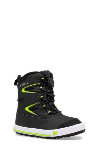 Merrell Snow Bank 3.0 Waterproof Boot In Black/grey/green