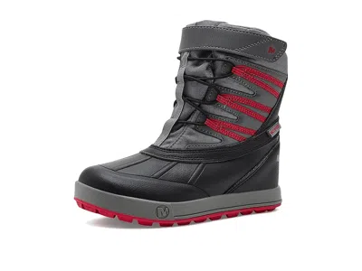 Merrell Snow Bank 5.0 Waterproof (little Kid/big Kid) Kids Shoes Black/red : 12 Little Kid M, Synthetic In Multi