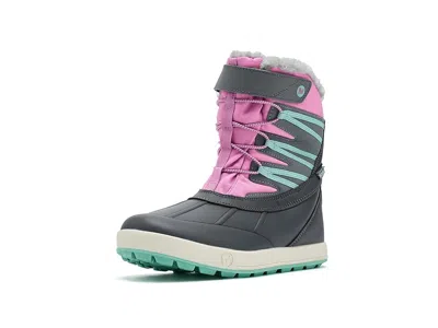 Merrell Snow Bank 5.0 Waterproof (little Kid/big Kid) Kids Shoes Grey/purple : 1 Little Kid M, Synthetic