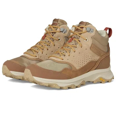 Merrell Speed Solo Mid J005386z Women Waterproof Hiking Boot Rhs9293 In Brown
