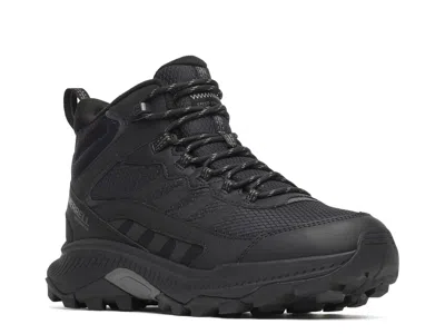 Merrell Speed Strike 2 Mid Waterproof Hiking Boot In Black