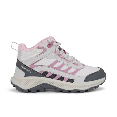 Merrell Speed Strike Mid Kdz Sneaker - Big Kid Khaki Grey In Multi