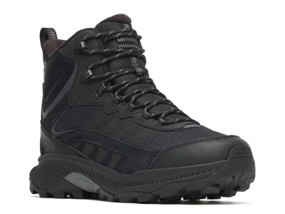 Merrell Speedstike 2 Thermo Mid Waterproof Hiking Boot In Black