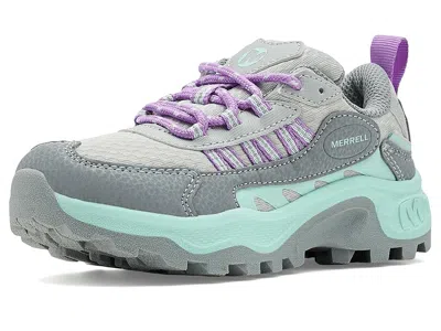 Merrell Stowe Low (little Kids/big Kids) Kid's Shoes Grey/aqua : 1 Little Kid M, Synthetic